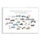 Stupell Industries Kids Educational Transportation Alphabet Wall Plaque Art